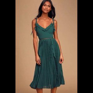 Lulus Emerald Green Midi Dress